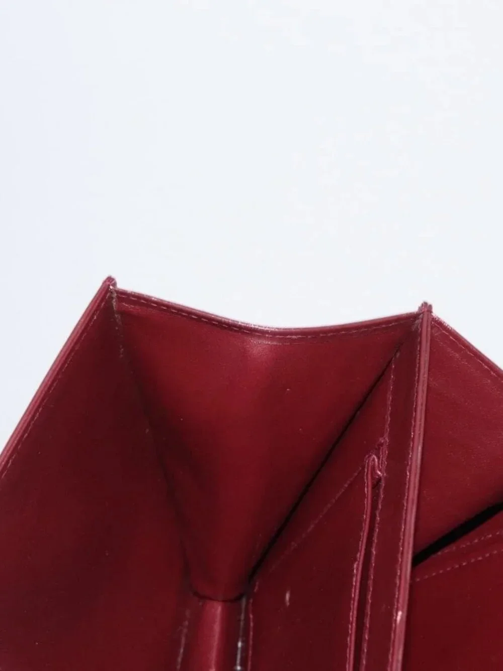 GUCCI Hand Bag Leather Bordeaux Gold Auth ep13170 - Picture 12 of 16